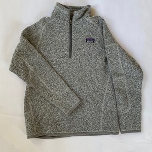 Patagonia better sweater 1/4 zip fleece pull over, Kids
